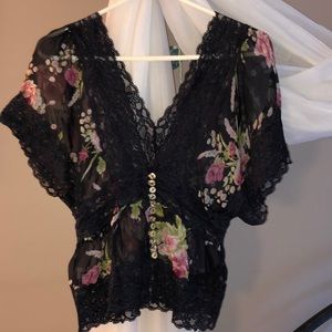 Flowered blouse